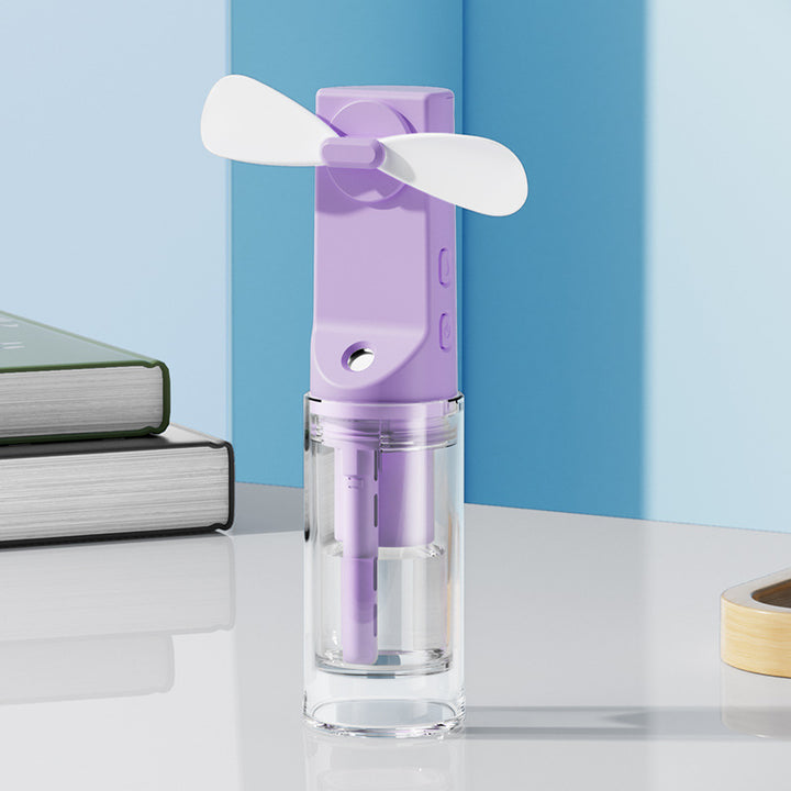 Ladies portable mini fan with water misting Bowlift
