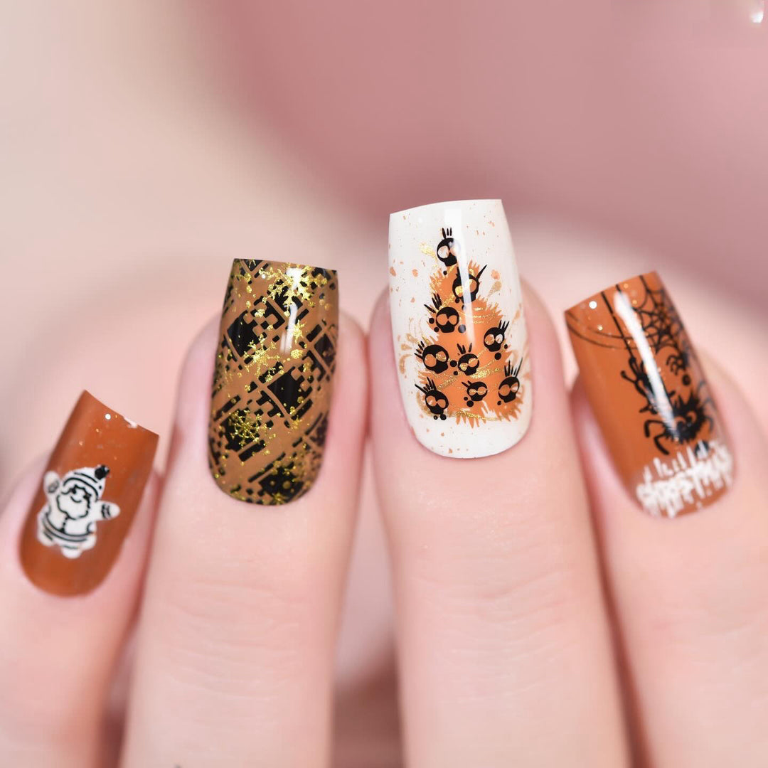 Halloween Artificial Nails Set Bowlift