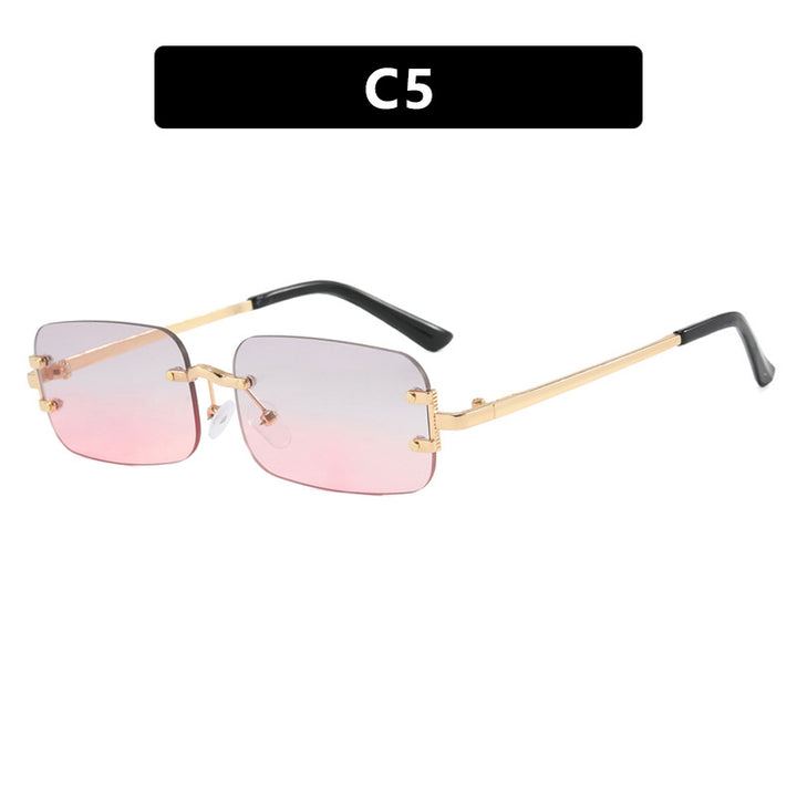 Ladies square sunglasses with high-quality metal frame Bowlift