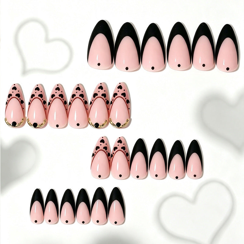 Unique Elegant Press-On Nail Tips Set Bowlift