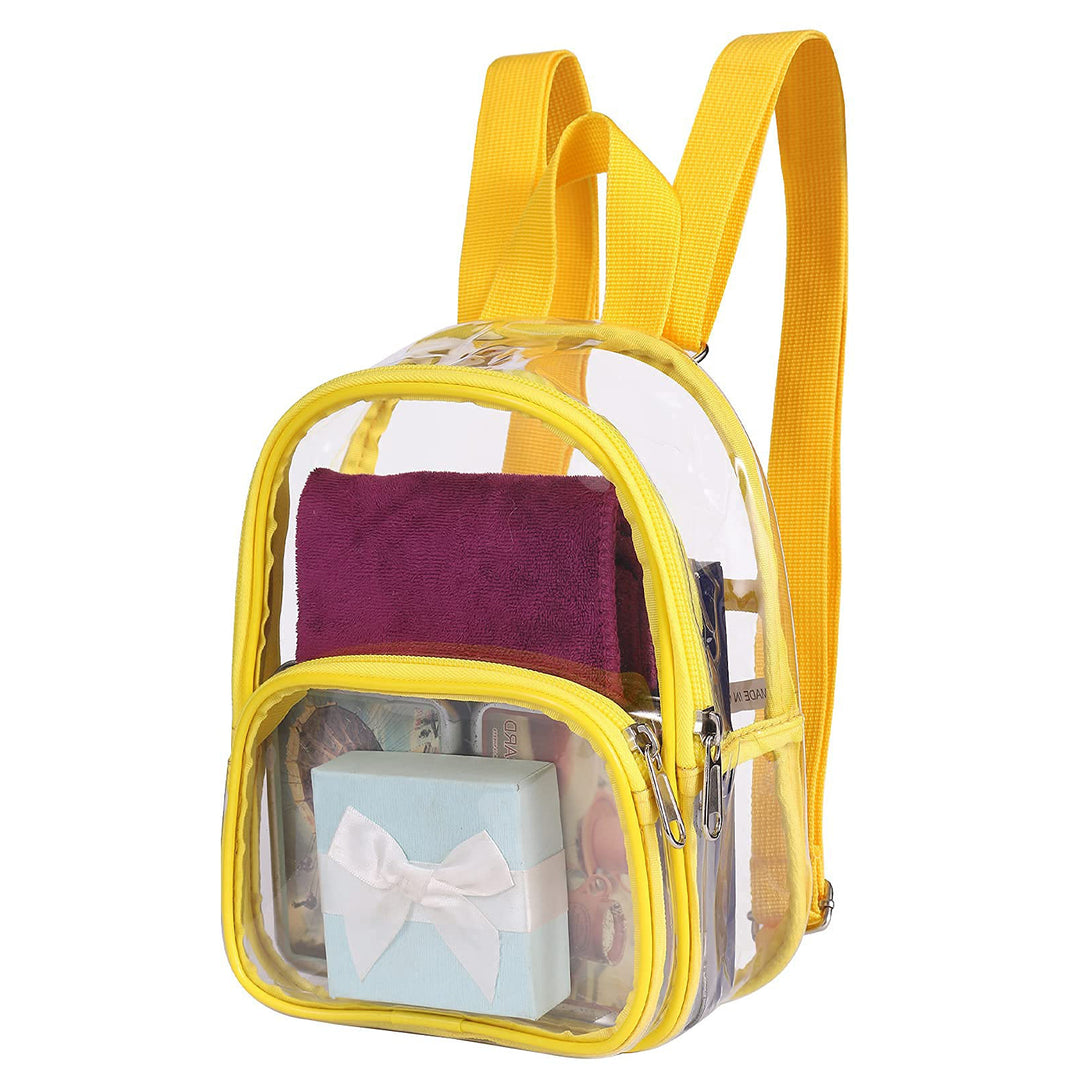 Unisex transparent backpack with multiple compartments Bowlift