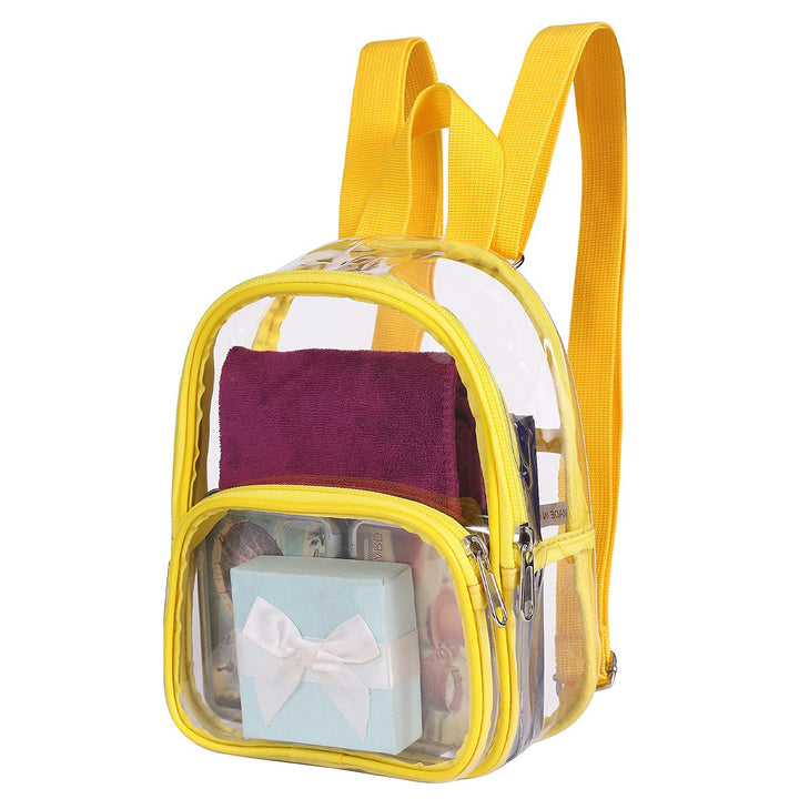 Unisex transparent backpack with multiple compartments Bowlift