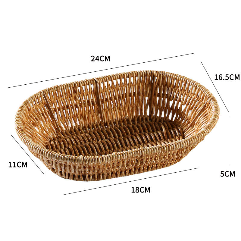 Unisex Rectangular Braided Basket with Ergonomic Design Bowlift