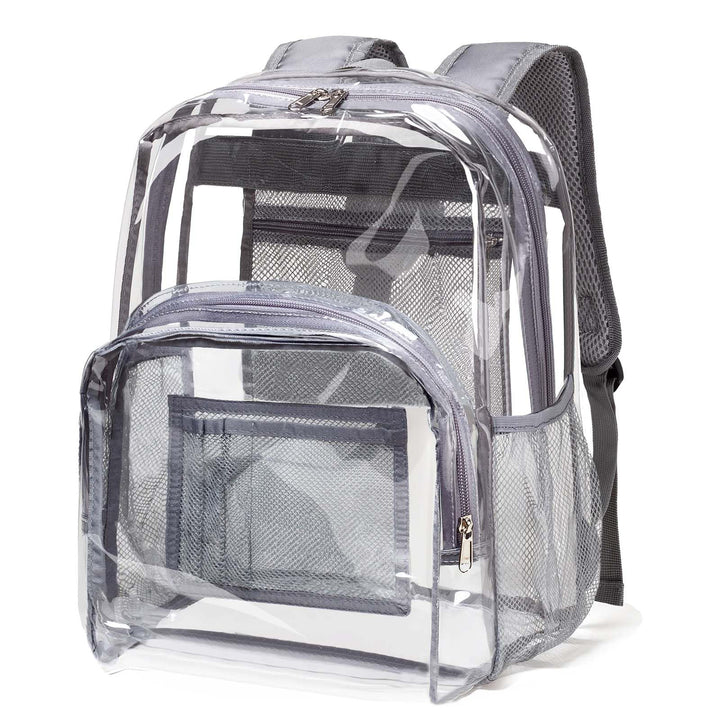 Unisex transparent backpack with breathable mesh design Bowlift