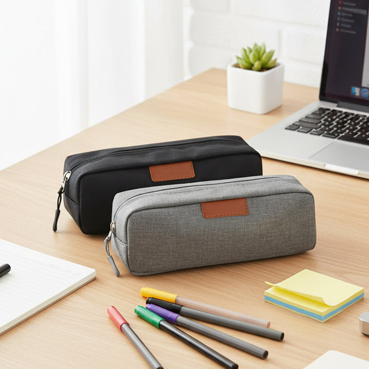 Compact Canvas Pen Organizer Pouch Bowlift