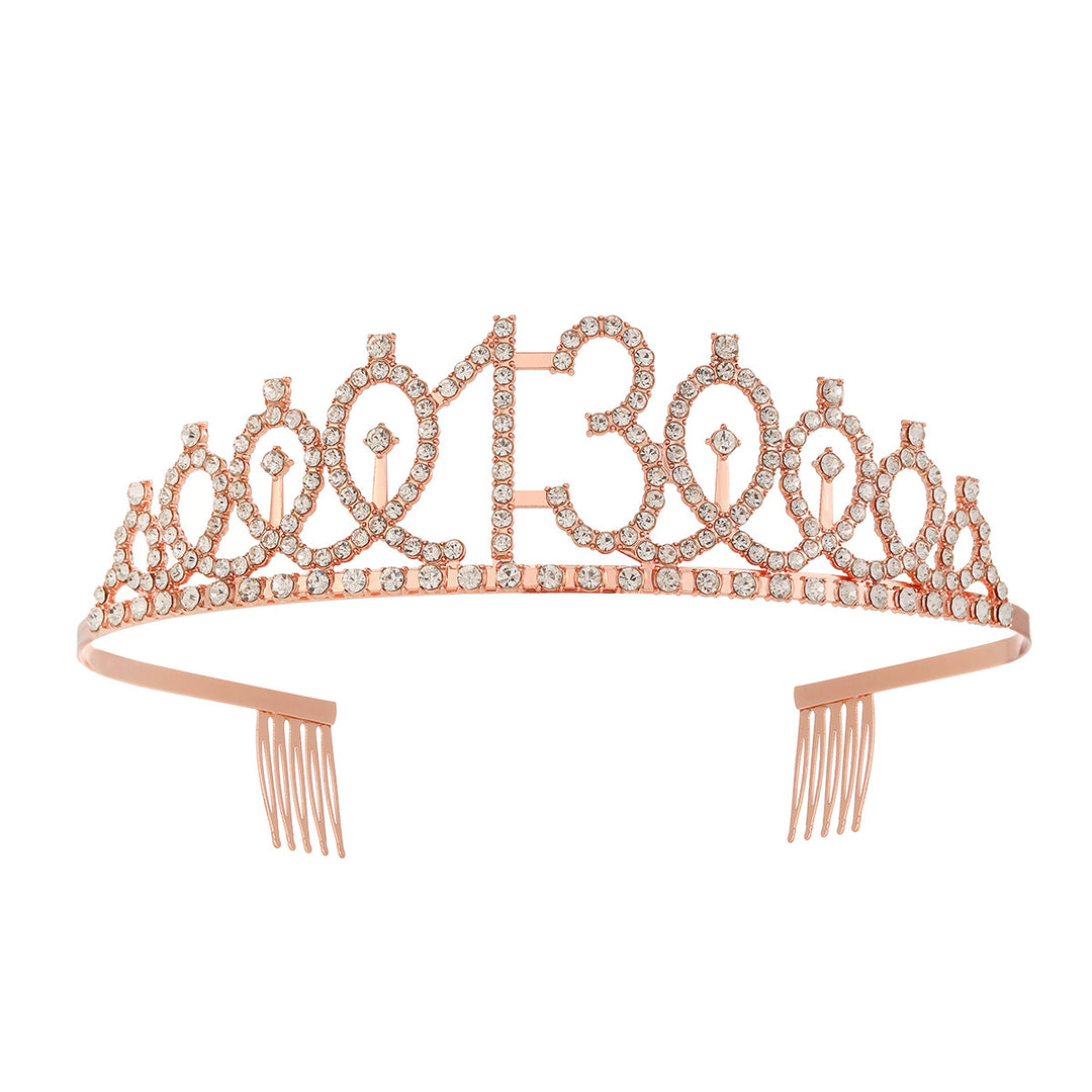 Women's Crystal-Embellished Tiara with Elegant Design Bowlift