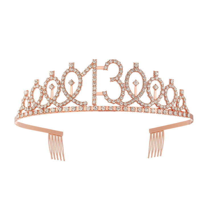 Women's Crystal-Embellished Tiara with Elegant Design Bowlift