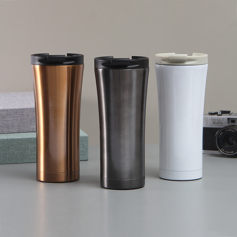 Women elegant double-walled coffee mug with non-slip silicone base Bowlift