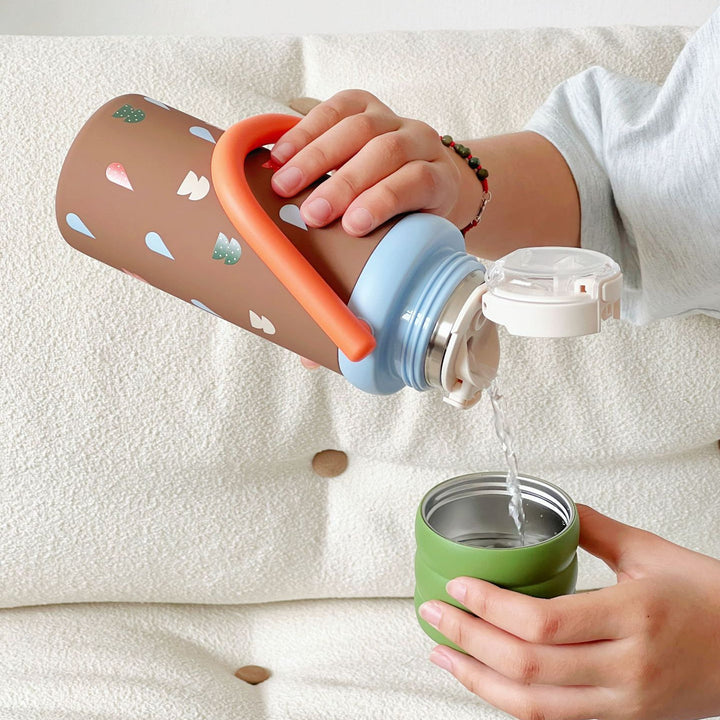 Women Practical Drinking Bottle with Stylish Lid Bowlift