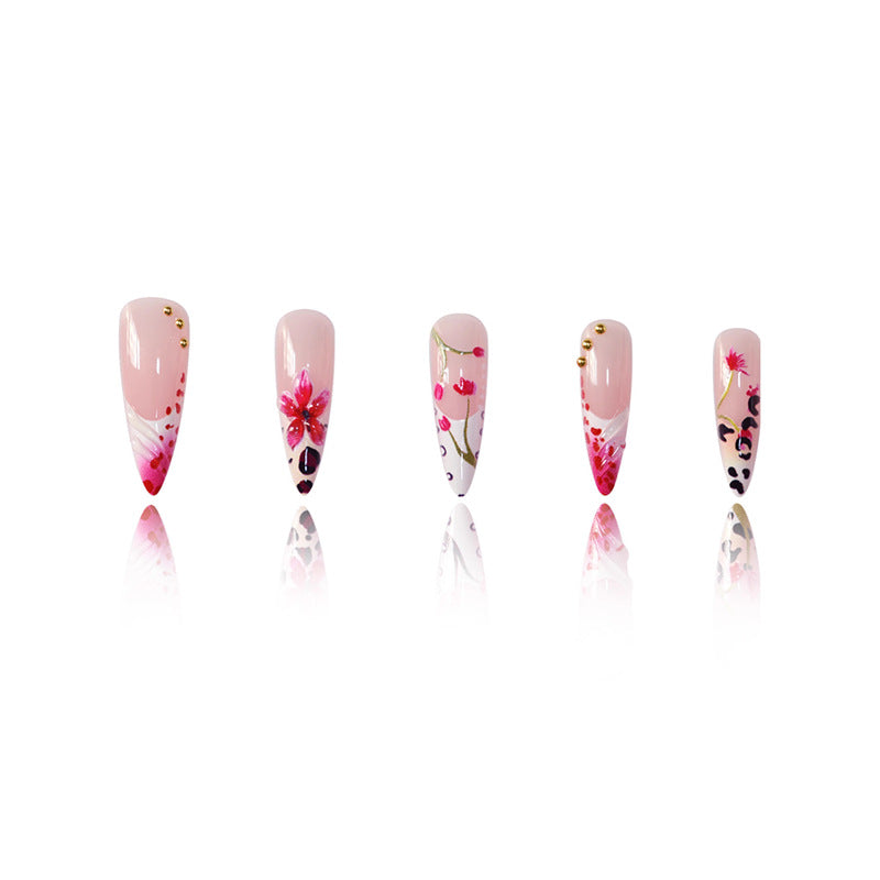 Premium Floral Acrylic Nail Art Set Bowlift
