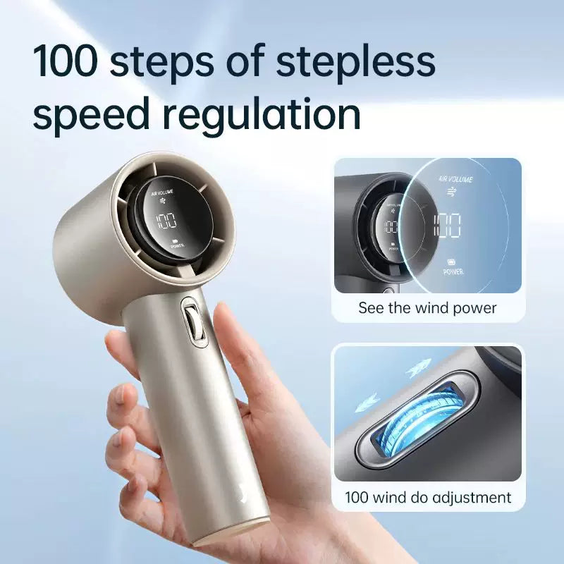 Unisex One Size Rechargeable Cordless Portable Hair Dryer with Digital Display, Multi-Speed Wind Control and Travel Lanyard Bowlift
