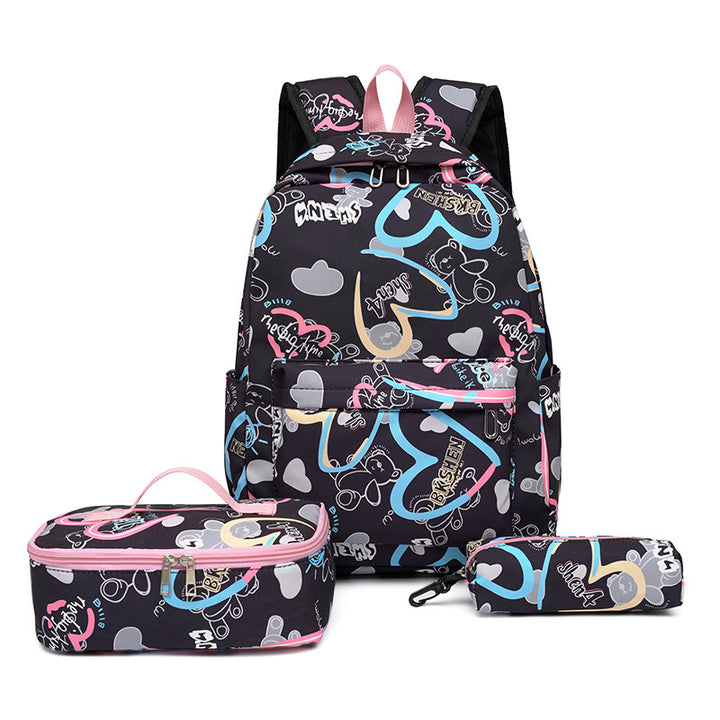 Backpack set with insulated lunch box and pencil case Bowlift