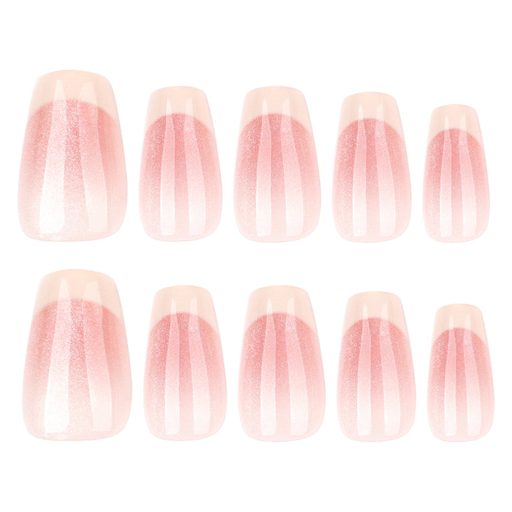 Artificial nails with elegant French tip Bowlift