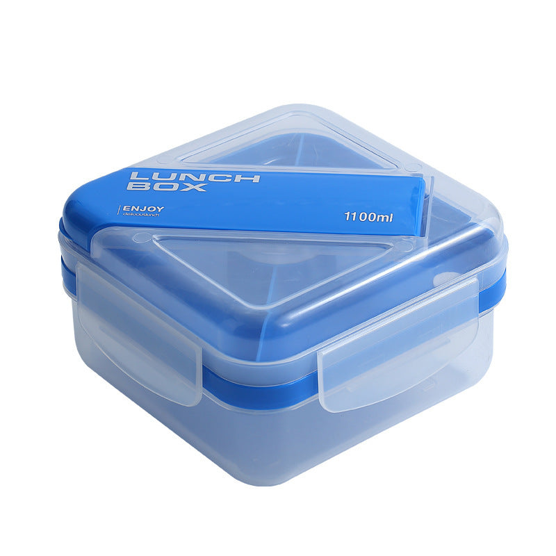 Versatile Multi-Compartment Lunch Box with Leak-Resistant Design
