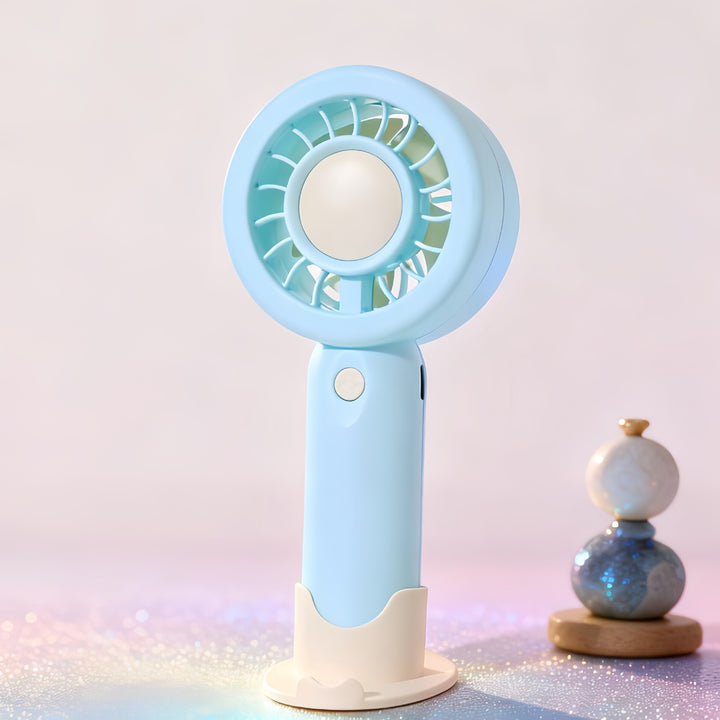 Ladies Portable Hand Fan with Rechargeable Battery and Ergonomic Design Bowlift