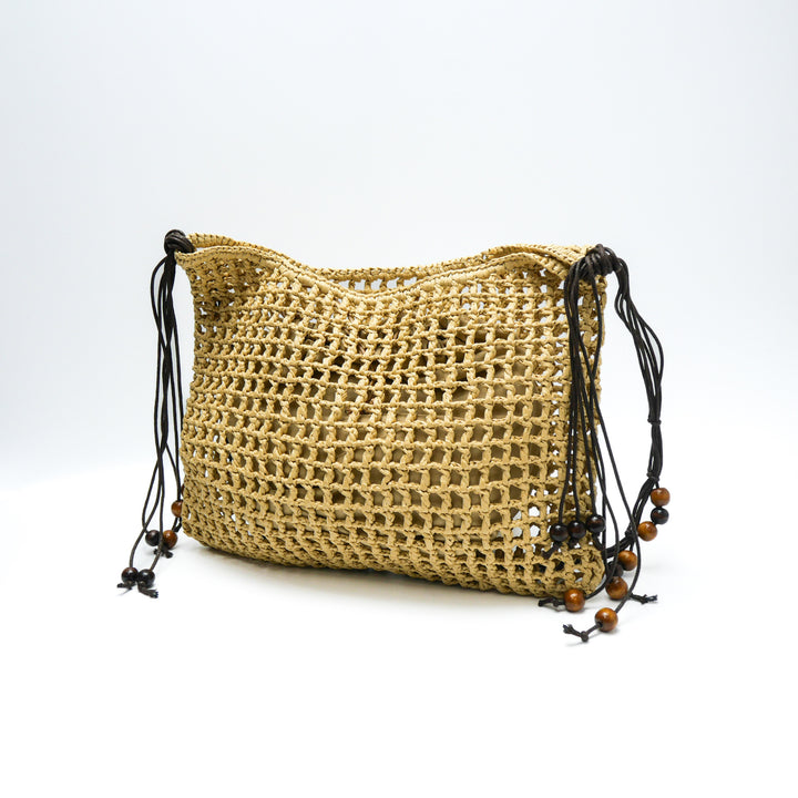Handwoven shoulder bag with original design Bowlift