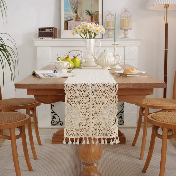 Lace Fringed Table Runner