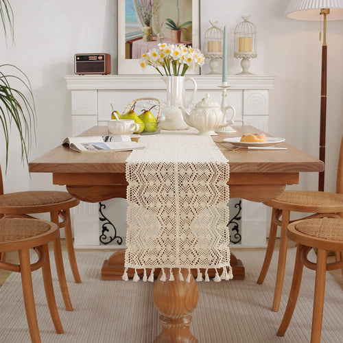 Lace Fringed Table Runner