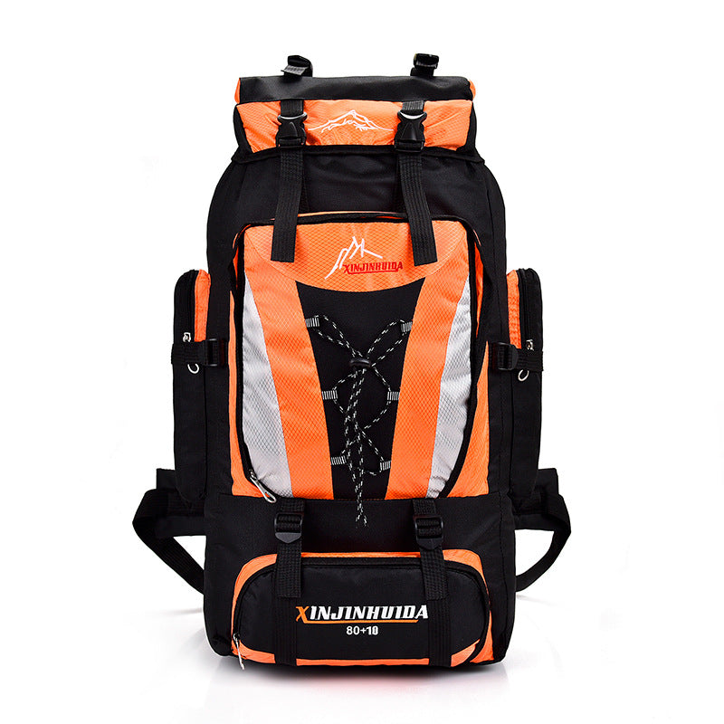 Unisex large trekking backpack with volume expansion and ergonomic carrying system Bowlift
