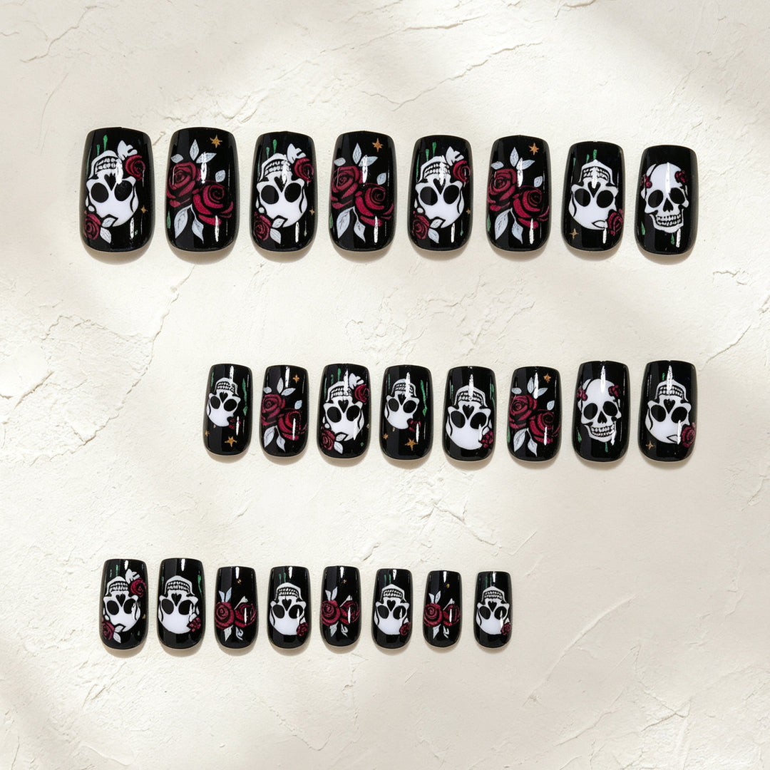 Gothic Skull Nail Art Set Bowlift
