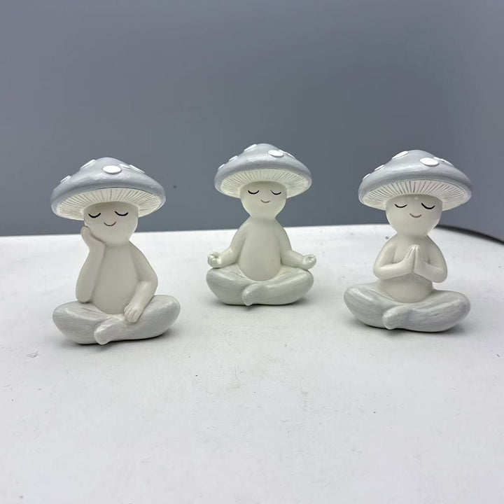 Meditating Mushroom Decoration Figure Bowlift