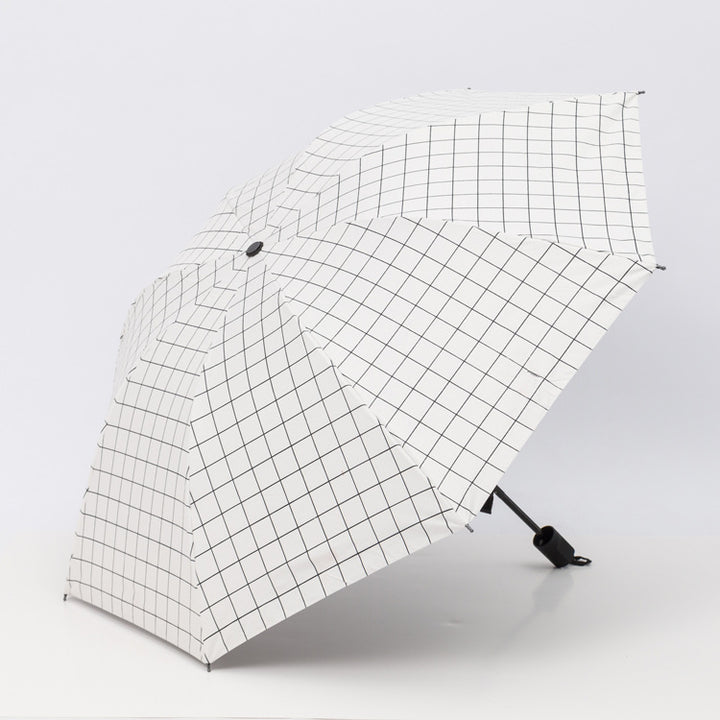 Women’s umbrella in modern check pattern Bowlift