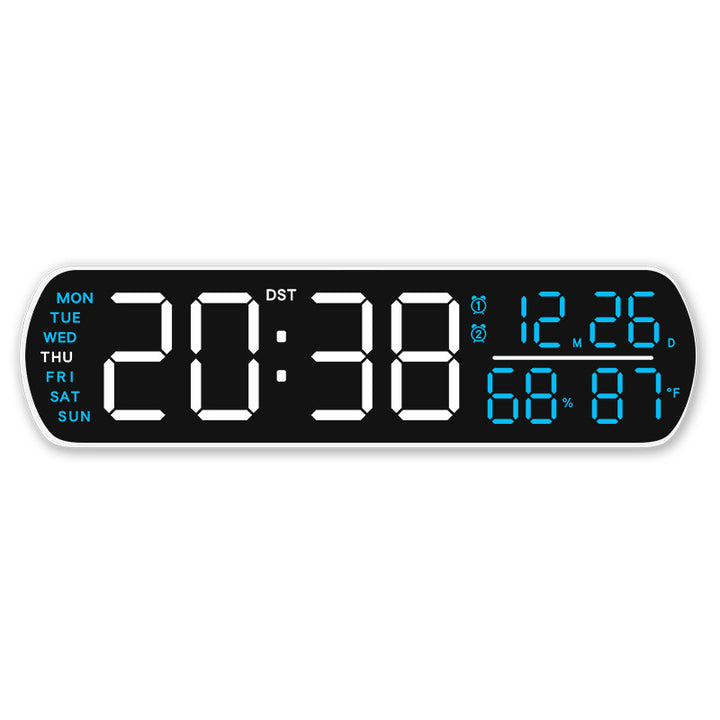 Digital wall clock with temperature and hygrometer display Bowlift