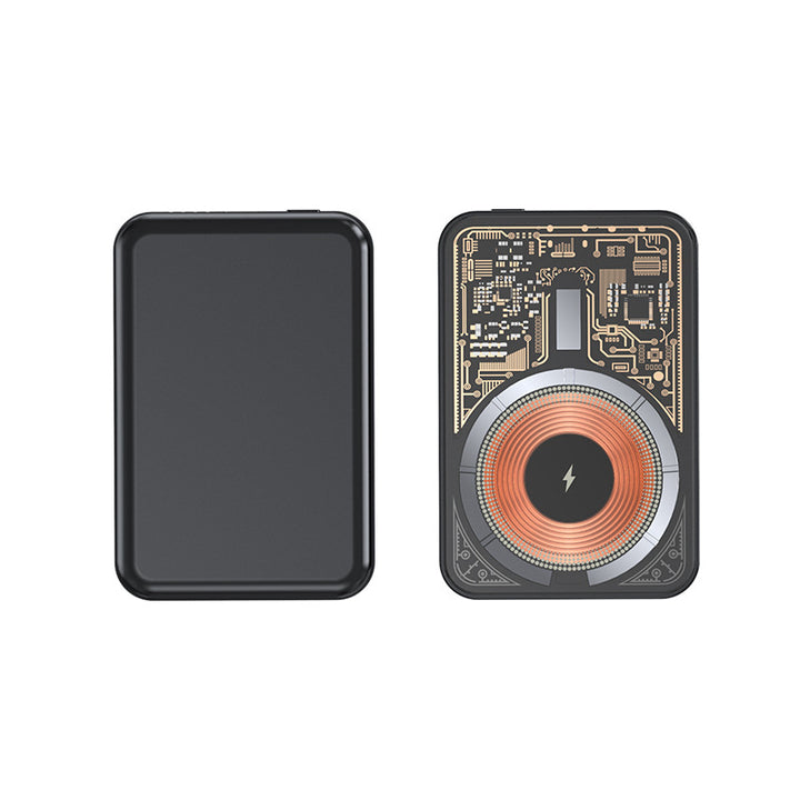 Magnetic Powerbank with Qi Technology Bowlift