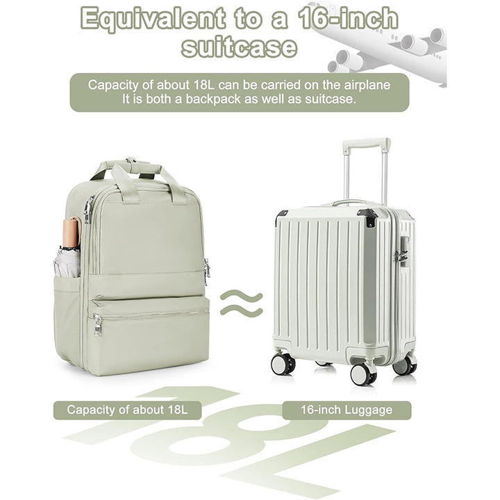 Travel backpack with integrated laptop compartment and organizer Bowlift