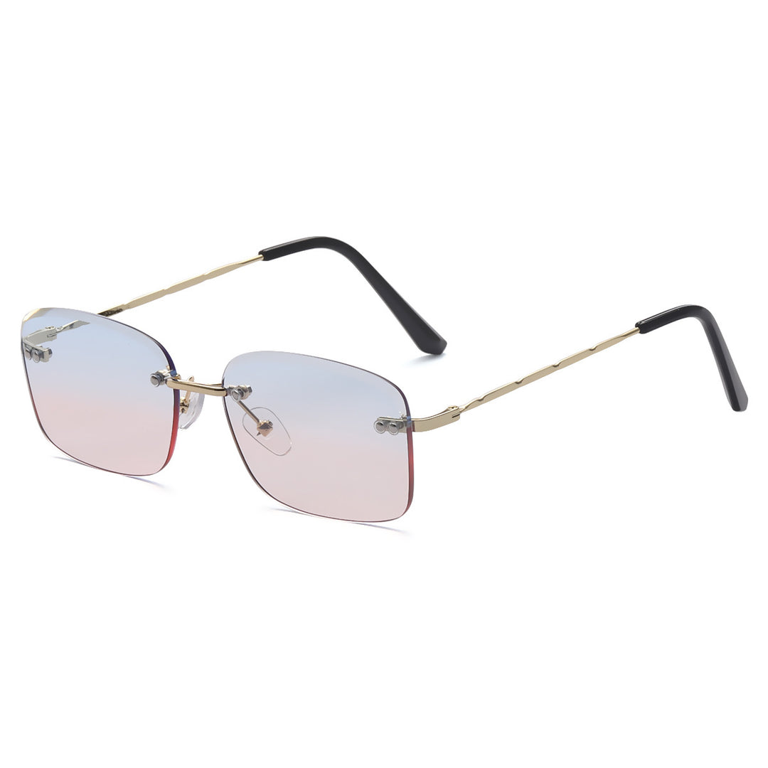 Women's square sunglasses with polarized lenses and elegant metal frame Bowlift