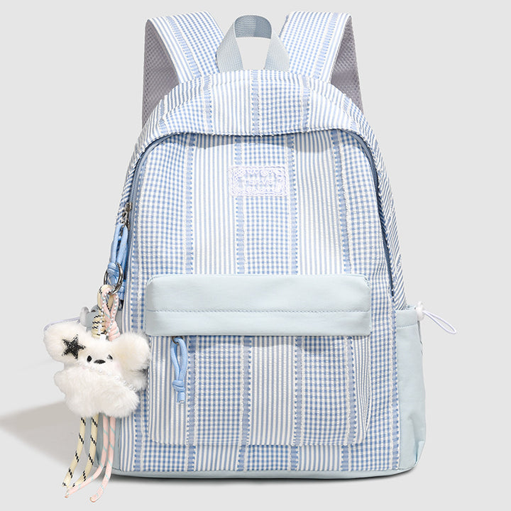 Stylish Striped Design Backpack Bowlift