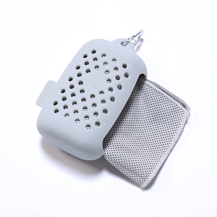 Women Portable Silicone Case with Integrated Cleaning Cloth Bowlift
