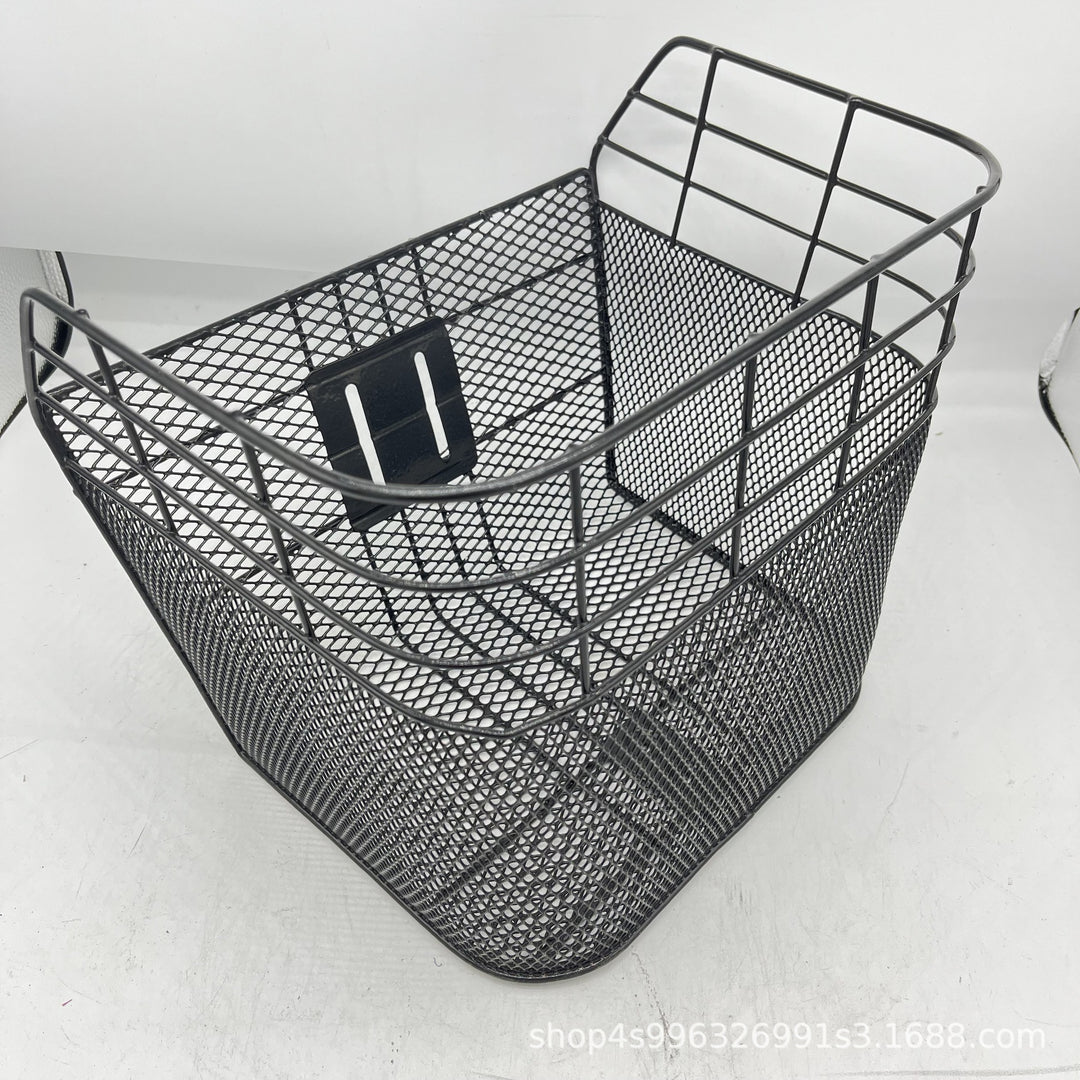 removable mesh front bicycle basket with quick-release mount Bowlift
