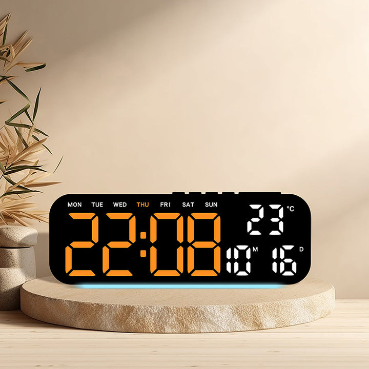 Digital alarm clock with temperature display and hygrometer Bowlift