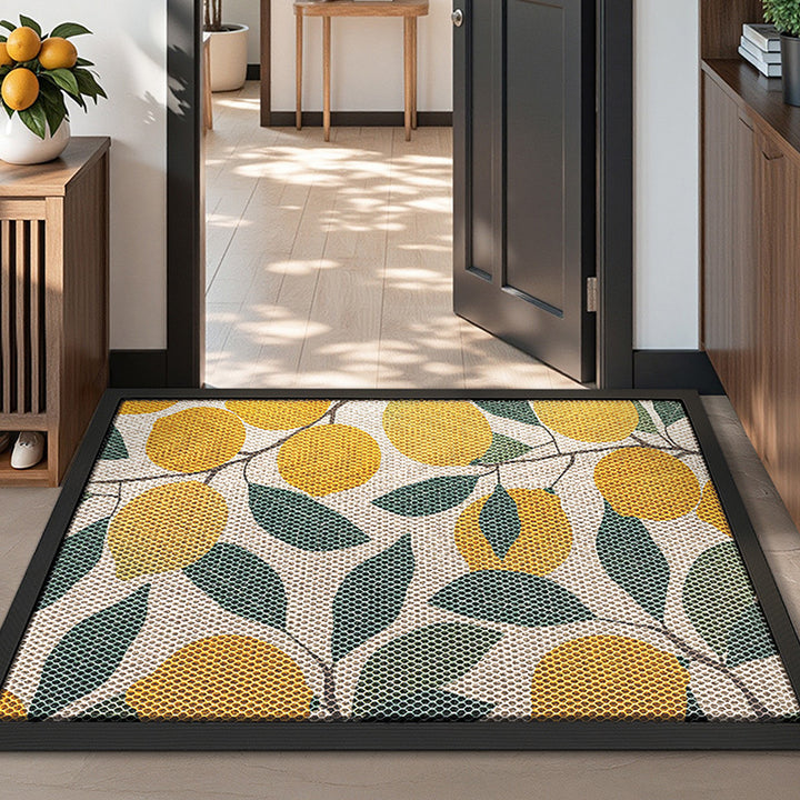 Floral Design Outdoor Welcome Mat Bowlift