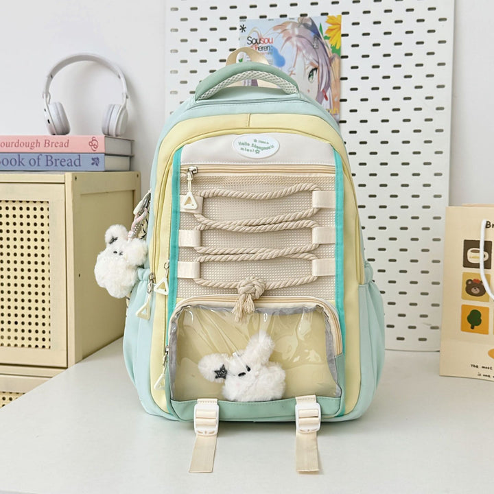 Multi-Functional Cartoon-Themed Backpack with Cute Accessories