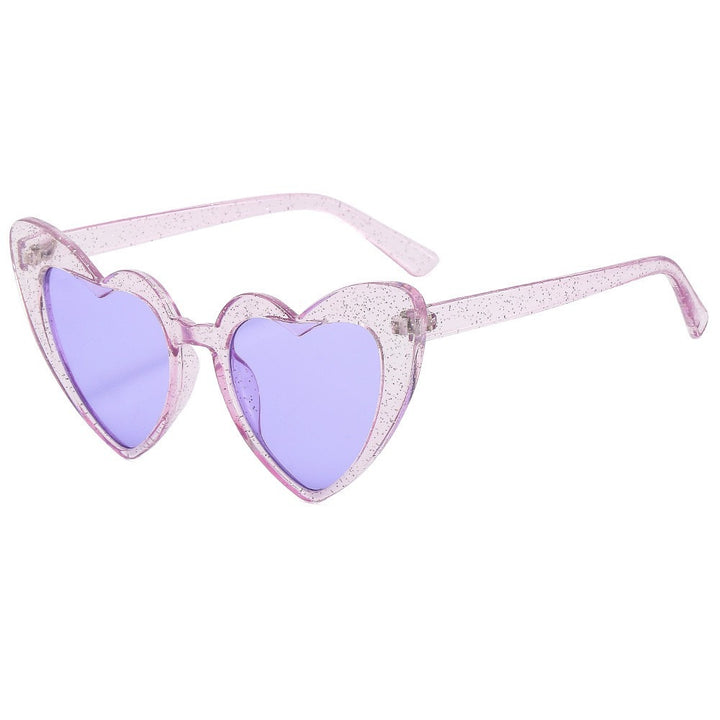 Heart-Shaped Retro Sunglasses Bowlift