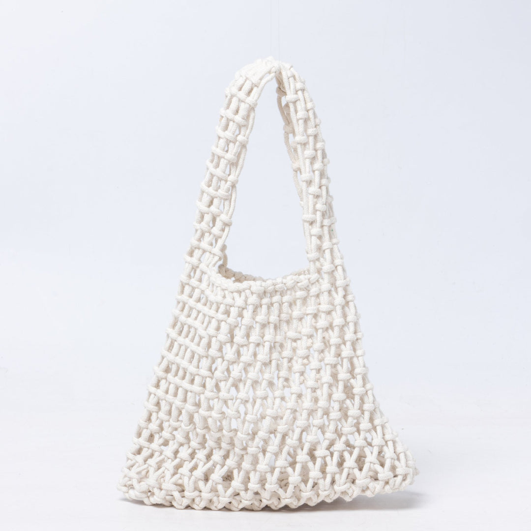 Hand-knotted tote bag with breathable structure Bowlift
