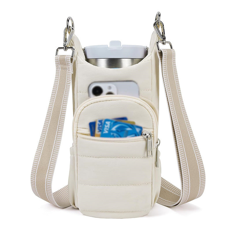 Multifunctional Shoulder Bag for Drinks and Essentials Bowlift