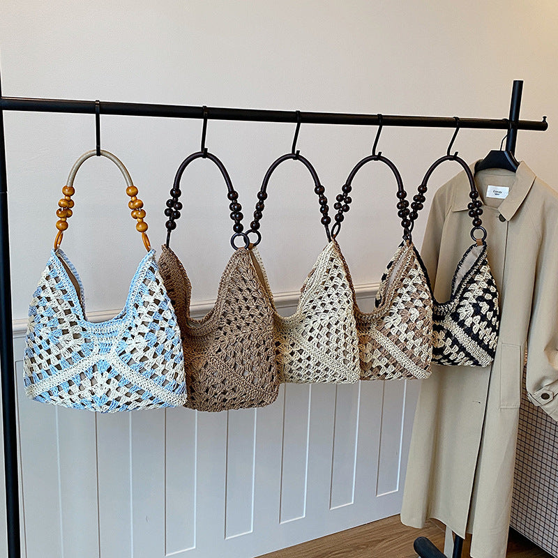 WoChic Boho Crochet Handbag Bowlift