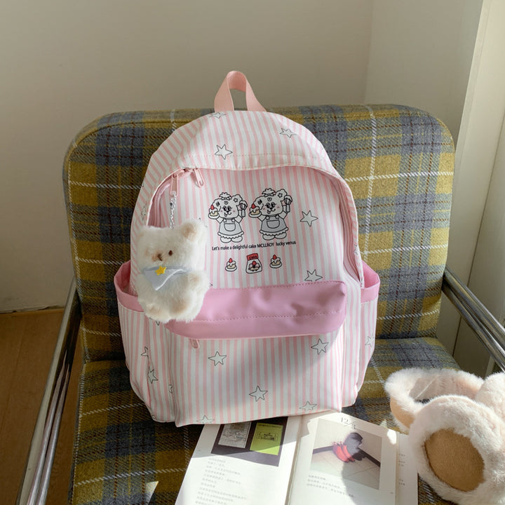 Backpack with Colorful Animal Design and Practical Compartments Bowlift