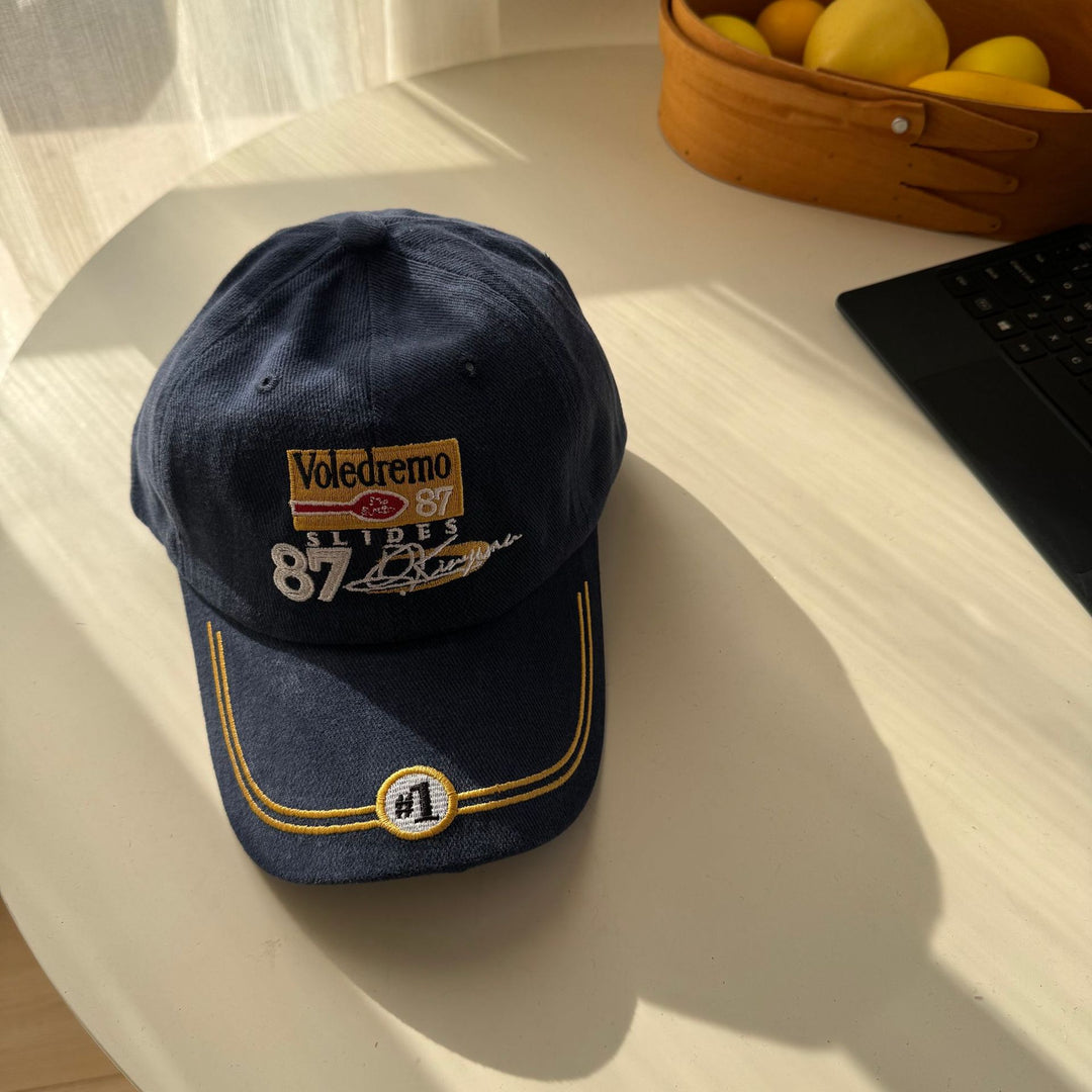 Men's Vintage-Inspired Embroidered Baseball Cap Bowlift 1783922647