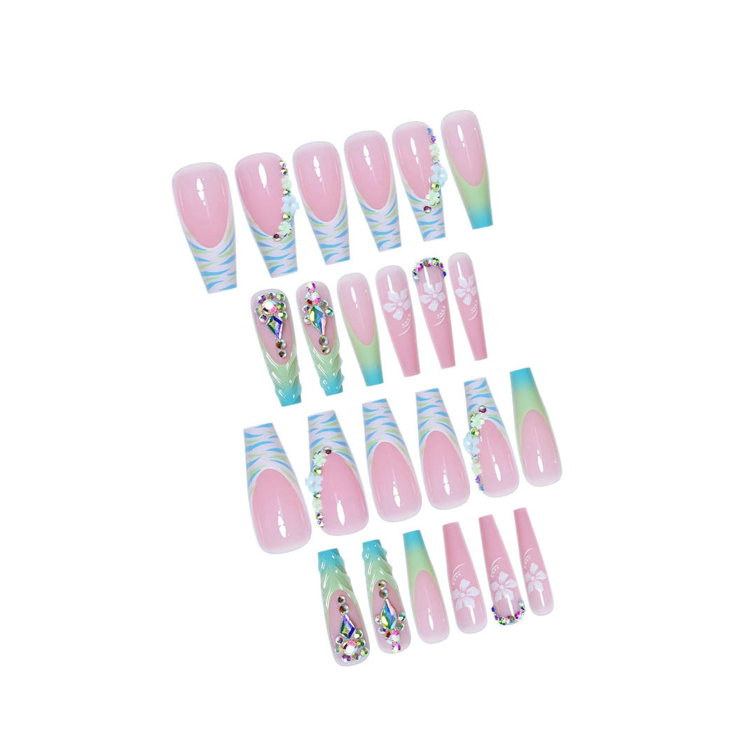 Premium Decorative Press-On Nail Art Bowlift