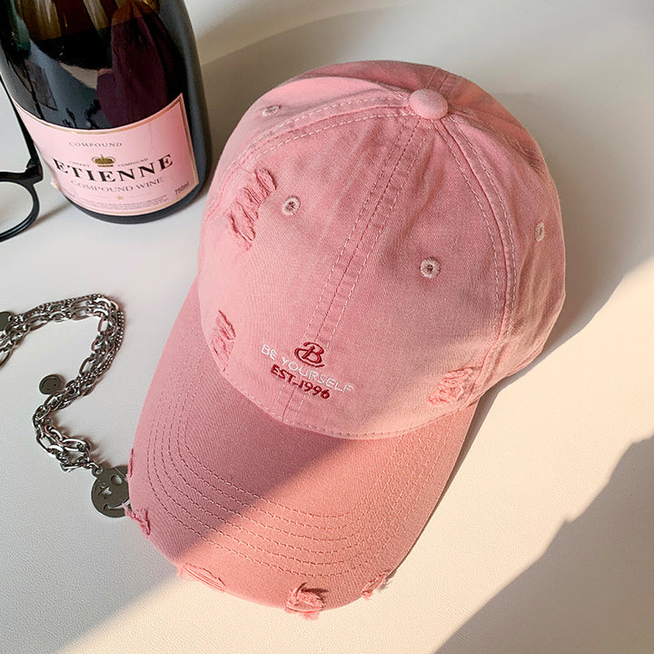 Women's Distressed Casual Baseball Cap Bowlift