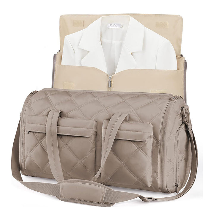 Elegant Travel Bag with Moisture Resistant Interior Compartment Bowlift