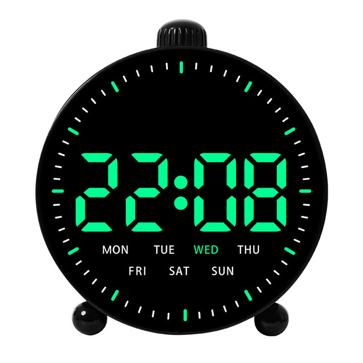 Digital desk clock with LED display and date Bowlift