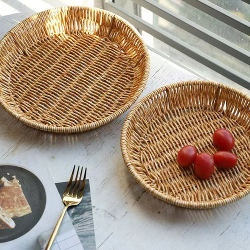 Handwoven Decorative Storage Tray Bowlift