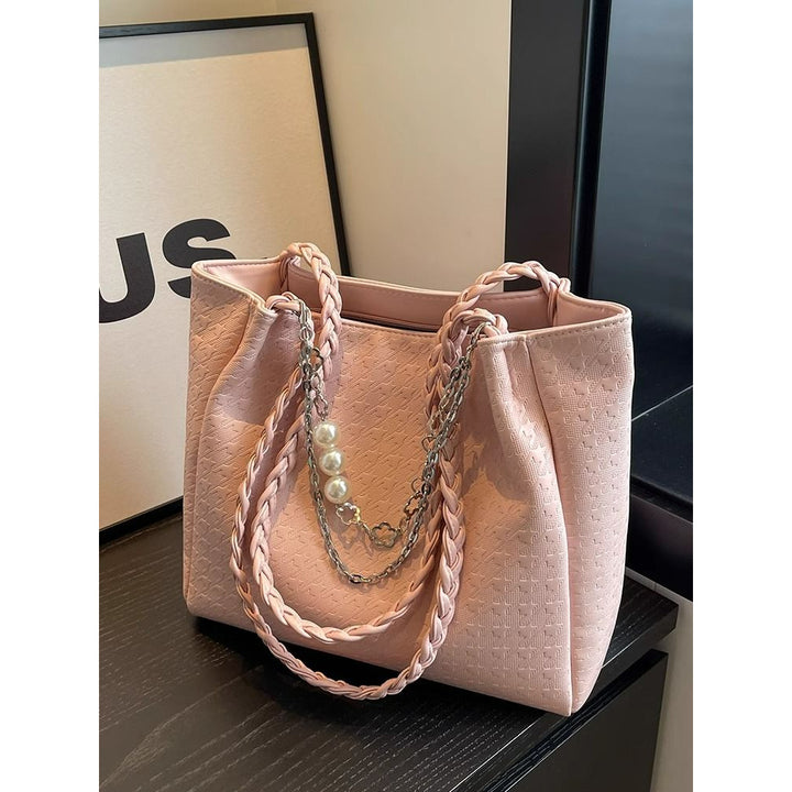 Chic Braided Handle Tote Bowlift