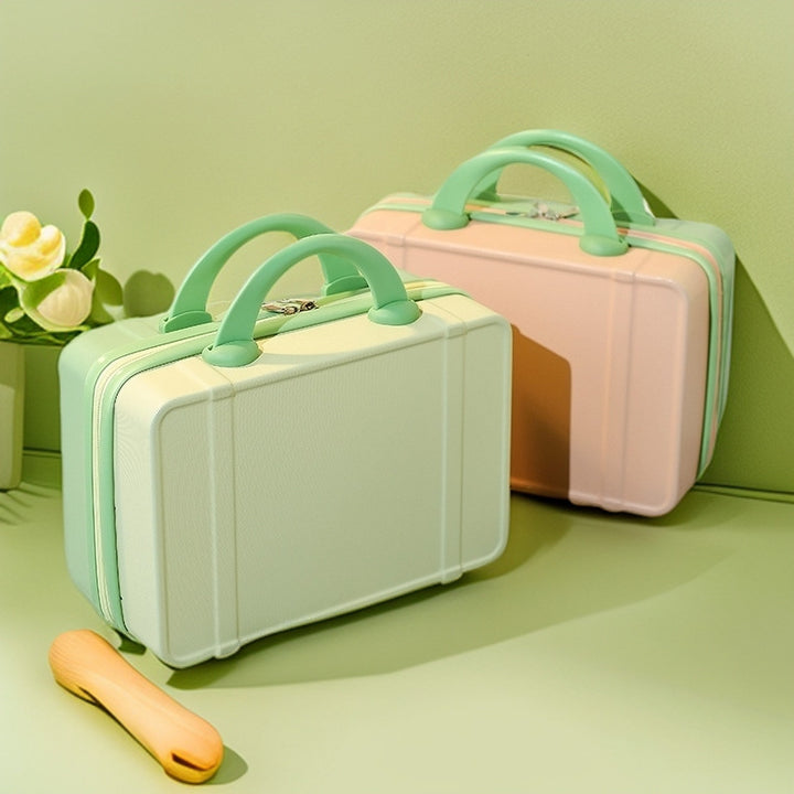 compact hard-shell cosmetic and travel vanity case with dual top handles Bowlift