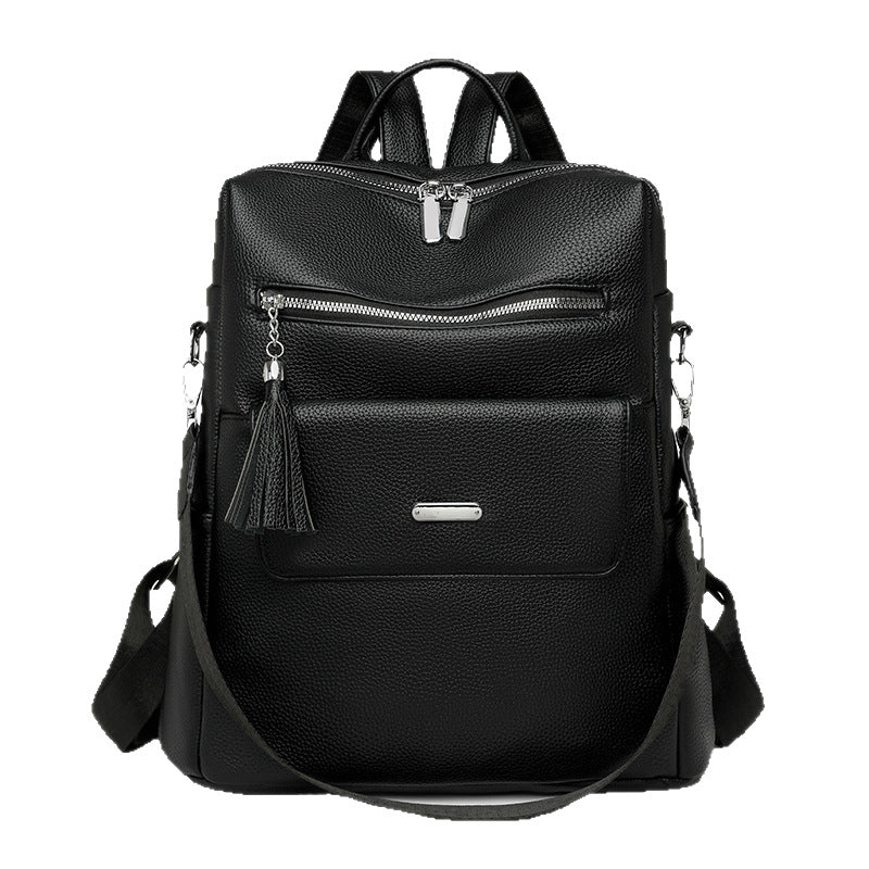 Stylish Multi-Pocket Leather Backpack Bowlift 1788673935
